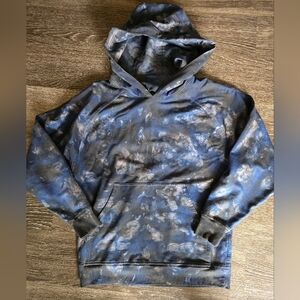 Lululemon LA Watercolor Pullover Hoodie Sweatshirt Lunar Rock Black Larkspur 4